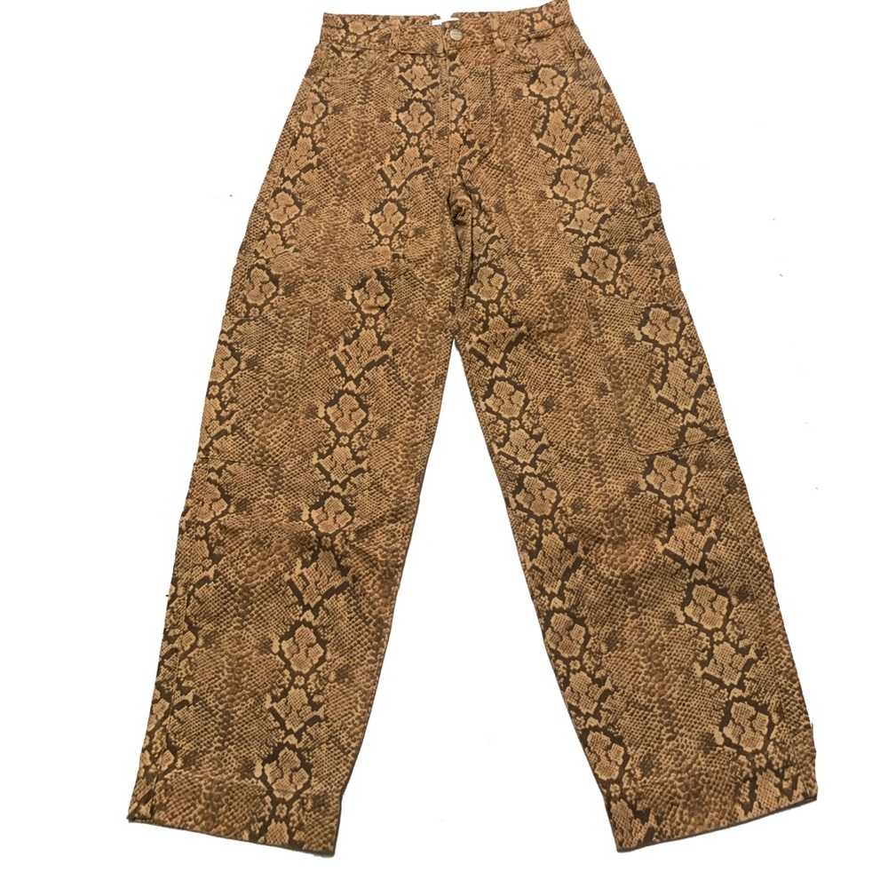 8 / Damson Madder Drew Cargo Jeans - Snake Print